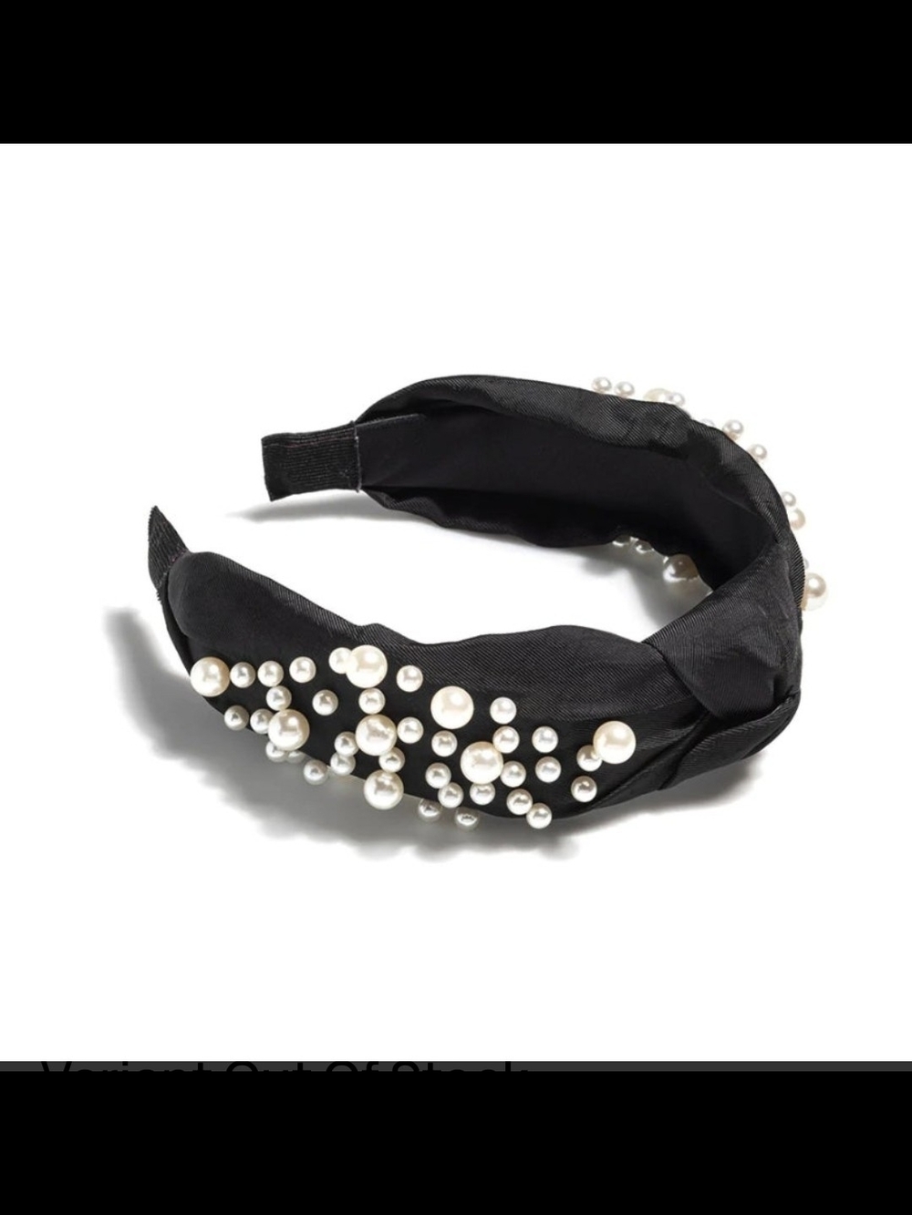 Pearl-Embellished Knotted Headband